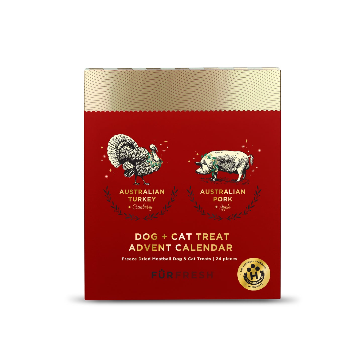 FurFresh Dog & Cat Christmas Advent Calendar | 24 Meatballs 2025 Edition