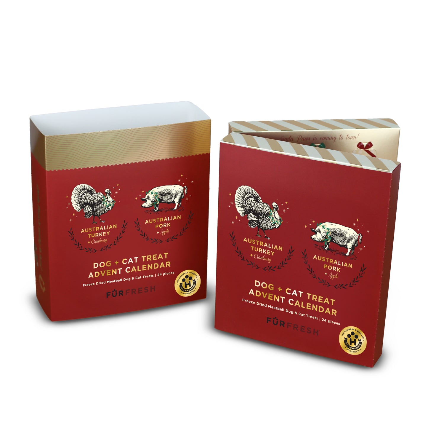 FurFresh Dog & Cat Christmas Advent Calendar | 24 Meatballs 2025 Edition
