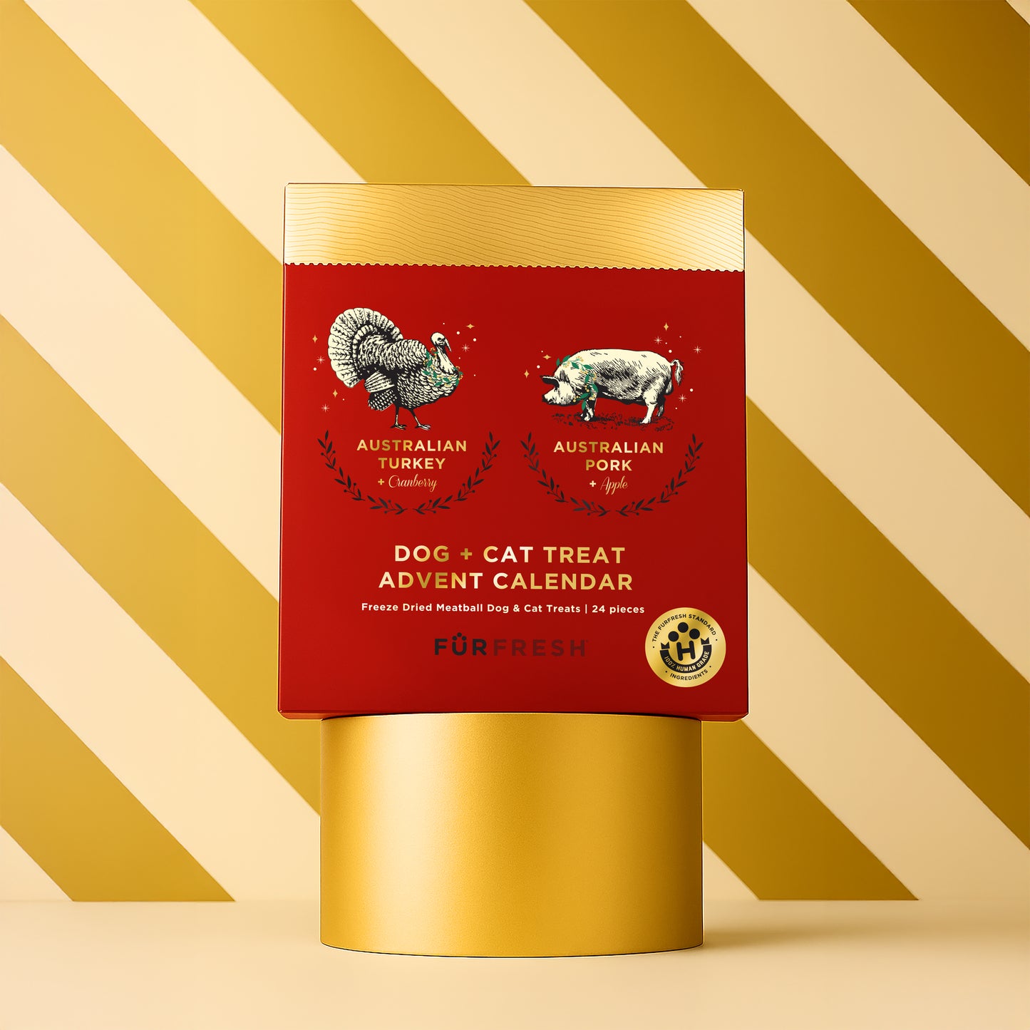 FurFresh Dog & Cat Christmas Advent Calendar | 24 Meatballs 2025 Edition