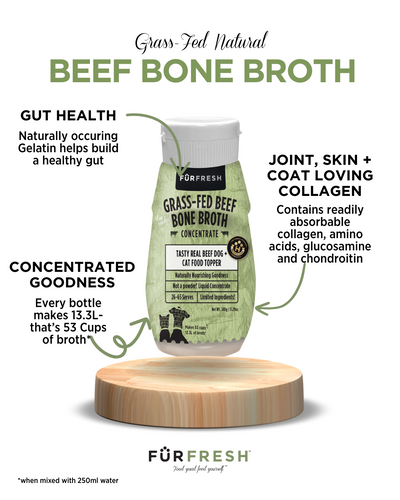 Grass-Fed Beef Bone Broth Concentrate Dog & Cat Food Topper