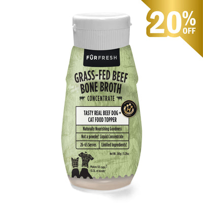 Grass-Fed Beef Bone Broth Concentrate Dog & Cat Food Topper