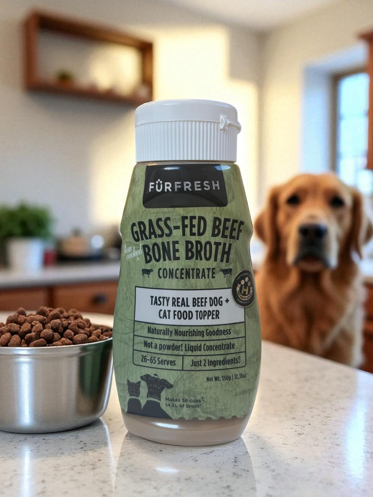 Grass-Fed Beef Bone Broth Concentrate Dog & Cat Food Topper