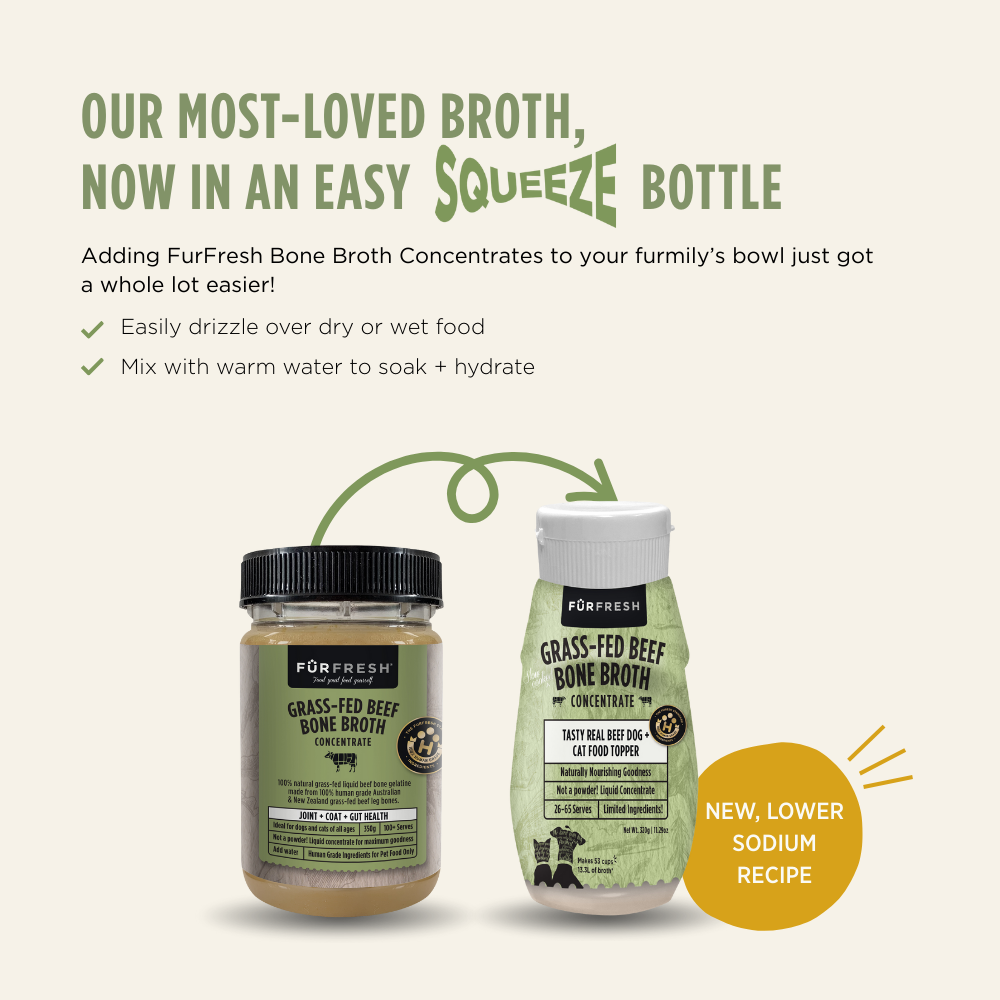 Grass-Fed Beef Bone Broth Concentrate Dog & Cat Food Topper