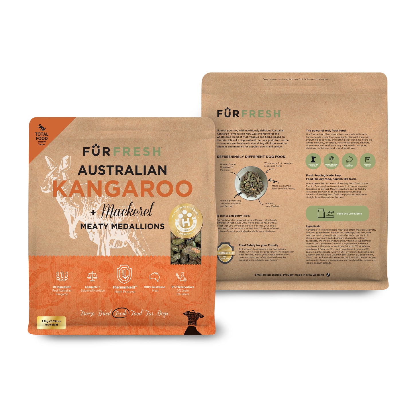 Australian Kangaroo + Mackerel Freeze Dried Daily Dog Food