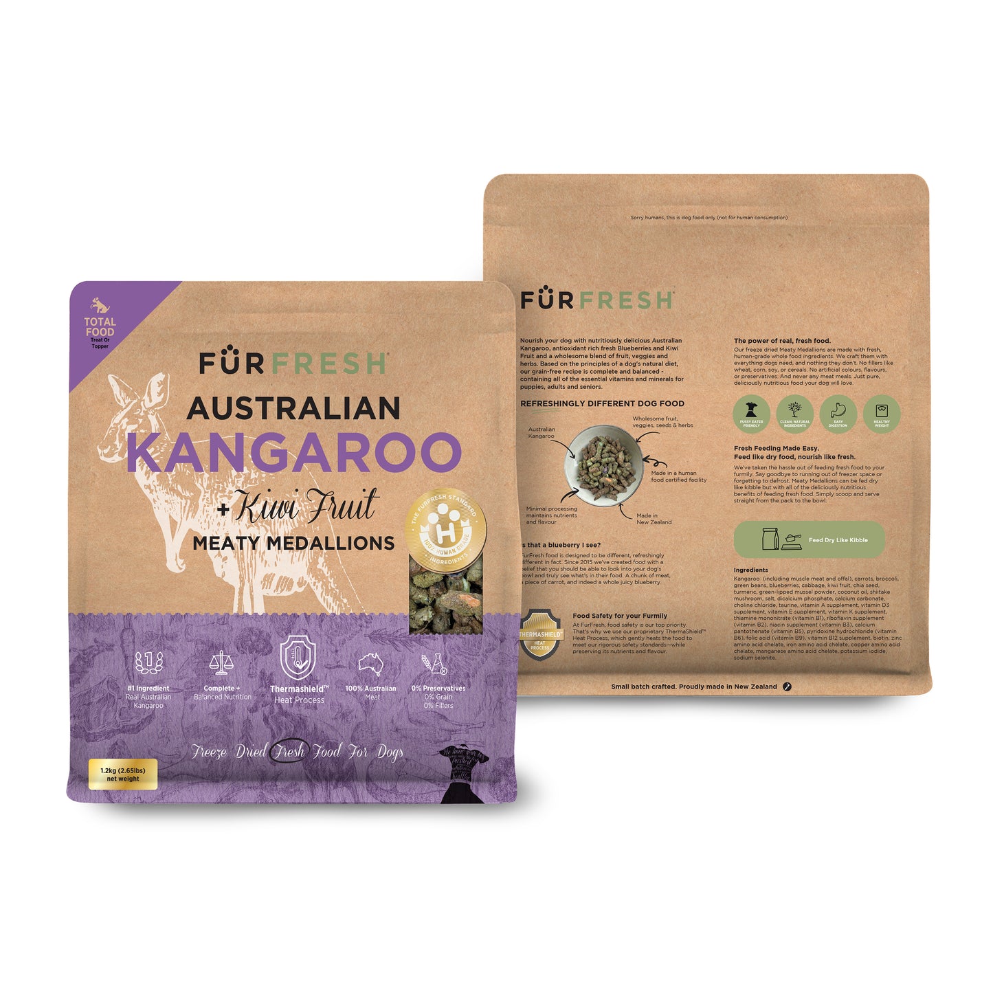 Australian Kangaroo + Kiwi Fruit Freeze Dried Daily Dog Food