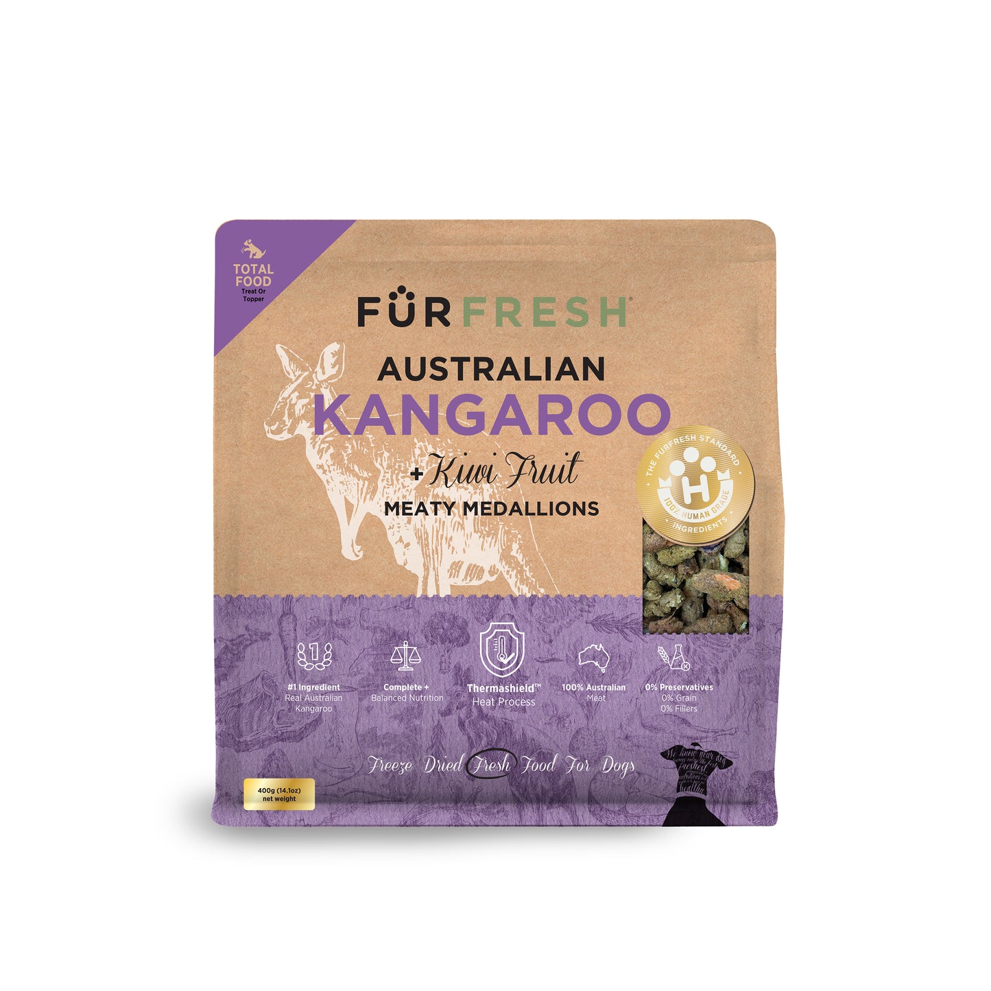 Australian Kangaroo + Kiwi Fruit Freeze Dried Daily Dog Food